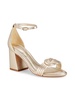 Vicky 55MM Metallic Leather Sandals