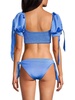 Eileen Aine Smocked Puff Sleeve Bikini Top