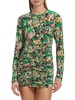 Kiki Floral Ruched Mini Dress
