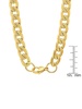 18K Goldplated Stainless Steel Cuban Chain Link Necklace