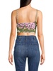 Adalynn Floral Pleated Crop Top