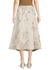 Eloise Floral Silk Blend Midi Skirt
