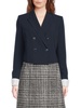 Peak Lapel Cropped Blazer