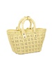 Woven Design Top Handle Bag