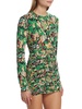 Kiki Floral Ruched Mini Dress