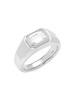 14K White Gold & 2.01 TCW Lab Grown Diamond Signet Ring