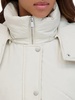 Daphne Faux Fur Chevron Quilted Down Jacket