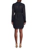Belted Wool Blend Mini Shirtdress