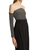 Maria Glittery Off-The-Shoulder Sweater Top