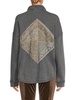 Faded Terry Oversized Shirt Jacket