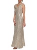 Sequin Cowlneck Gown