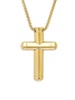 18K Goldplated Stainless Steel Cross Pendant Necklace