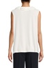 Pintuck Sleeveless Blouse