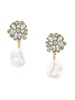 Catalina Goldtone & Shell Pearl Drop Earrings