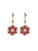 Luxe Goldtone & Cubic Zirconia Starburst Dangle Earrings