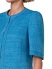 Short-Sleeve Silk-Blend Jacket