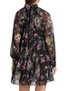 Revina Floral Mockneck Mini Dress