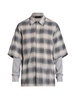 Plaid Cotton-Blend Long-Sleeve Shirt