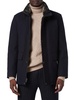 Brooks Faux Fur Collar Car Coat