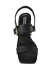 Ella 75MM Leather Block-Heel Sandals