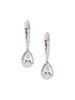 14K White Gold & 1.3 TCW Lab Grown Diamond Drop Earrings