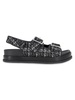 Beena Textured Dual Buckle Sandals