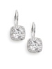 Crystal Pavé Cushion Drop Earrings