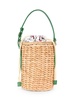 Weave Drawstring Bucket Bag
