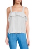 Cya Tomboy Ruffle Pintuck Top