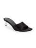 Silver Satin Sandals