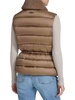 Faux-Shearling Double-Breasted Puffer Vest