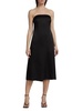 Megan Strapless Silk Midi Dress