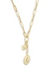 14K Yellow Gold & 0.1 TCW Diamond Lariat Necklace