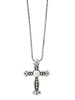 Two Tone Sterling Silver, 18K Yellow Gold & 6MM Round Freshwater Pearl Pendant Necklace