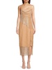 Side Slit Sequined Midi Dress