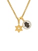 Stainless Steel & Enamel Star Of David Pendant Necklace