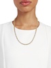 Goldtone Beaded Chain Necklace/22''