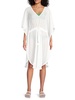 Summer Breeze Sheer V Neck Cover-Up Dress