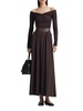 Charlotte Off-The-Shoulder Ruched Maxi Dress