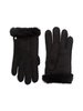 Perforated Shearling Gloves
