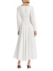 Kathleen Shirred Surplice Maxi Dress