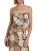 Malaga Floral Satin Cropped Camisole