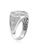 Sterling Silver North Star Signet Ring