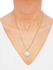 14K Yellow Goldplated Sterling Silver 0.1 TCW Diamond Moon & Star Pendant Necklace