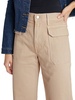 Taylor High-Rise Front-Pocket Cropped Wide-Leg Jeans