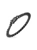Stainless Steel & Simulated Diamond Cuban Link Bracelet