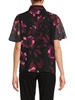 Tie Dye Flare Sleeve Shirt