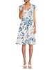 Floral A-Line Midi-Dress