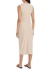 Stretch Jersey Sleeveless Midi-Dress