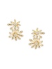 14K Yellow Gold & 0.68 TCW Diamond Flower Stud Earrings